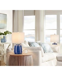 360 Lighting Quinn 18" High Ceramic Table Lamp Set of 2