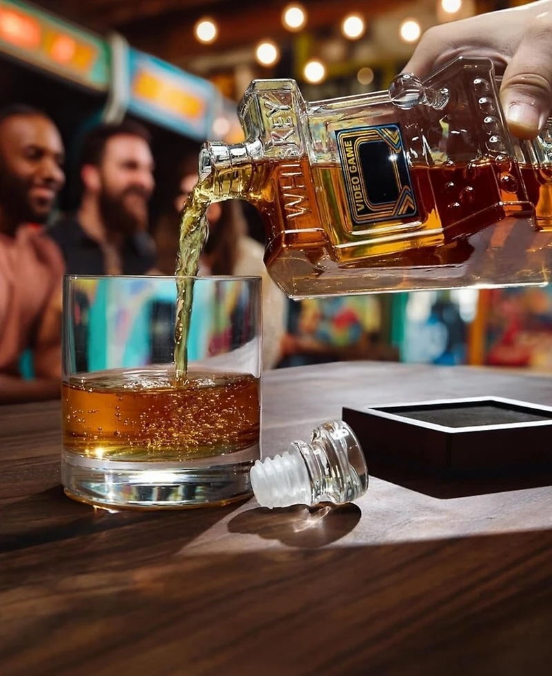 The Wine Savant Arcade Retro Gamer 25 oz. Whiskey Decanter