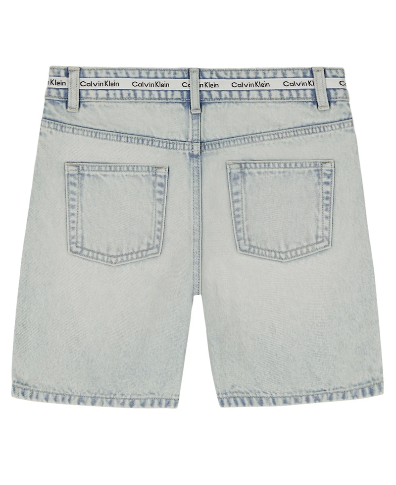 Calvin Klein Girls' 7-16 Denim Bermuda Shorts