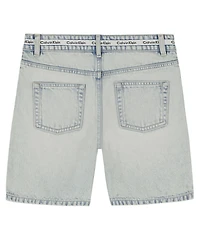 Calvin Klein Girls' 7-16 Denim Bermuda Shorts