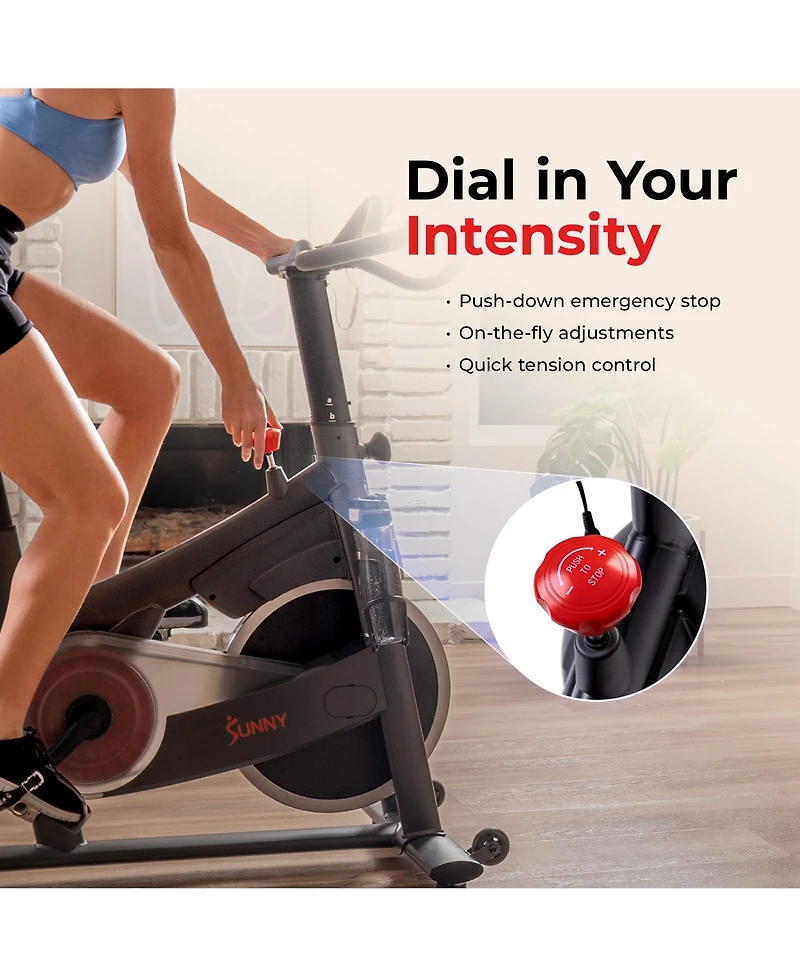 Sunny Health and Fitness Pace 300 Smart Magnetic Cycling Exercise Bike
