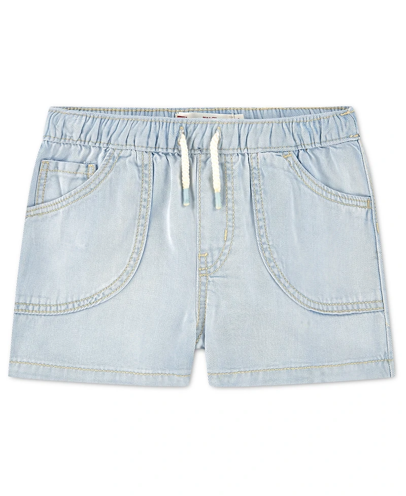 Levi's Girls' Toddler 2T-5T Denim Parachute Shorts
