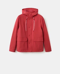 Mango Men's Water-Repellent Hooded Jacket