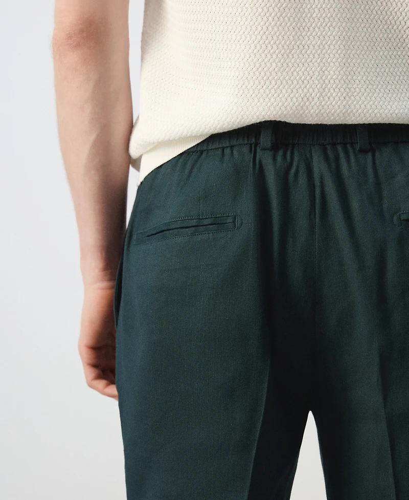 Mango Men's Drawstring Slim-Fit Pants