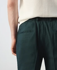 Mango Men's Drawstring Slim-Fit Pants