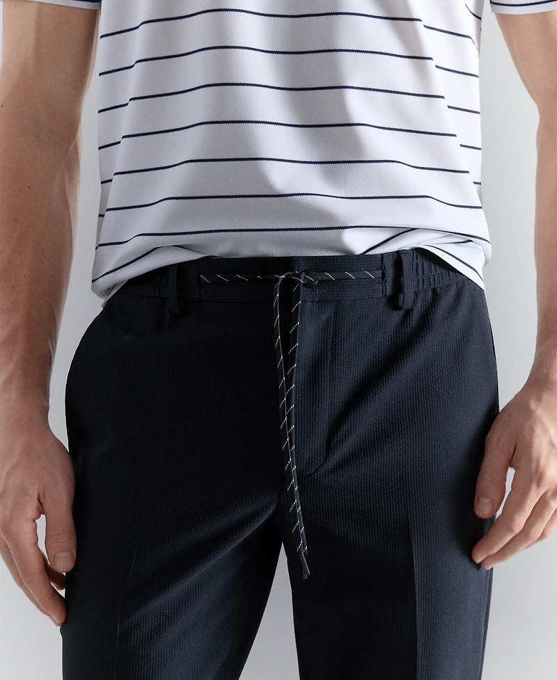 Mango Men's Stretch-Fabric Slim-Fit Pants