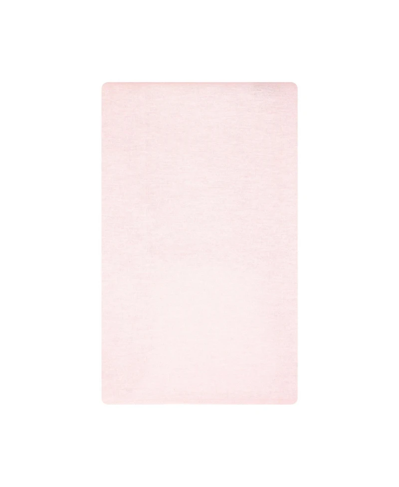 Hudson Baby Girl Cotton Poly Flannel Burp Cloths 10-Pack, Outline Floral Soft Pink, One Size