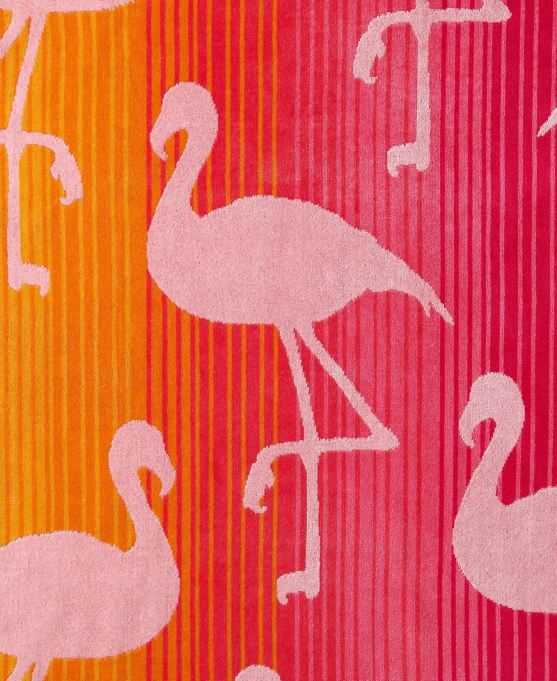 Tommy Bahama Flamingo Sunrise Yarn Dyed Beach Towel, 36" x 68"