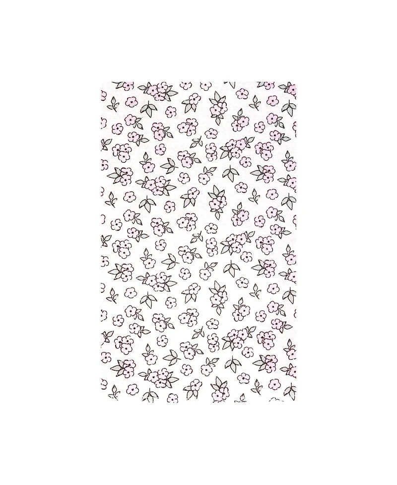 Hudson Baby Girl Cotton Poly Flannel Burp Cloths Bundle 12-Pack, Pink Primrose, One Size