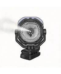 Gnuadz Portable Rechargeable Misting Camping Fan Remote Timer Light Clip 10000mAh