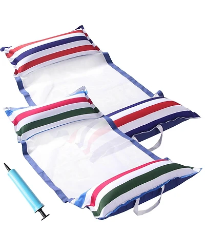 Gnuadz 2 pack Pool Hammock Float Inflatable Water Lounger