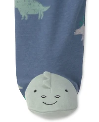Carter's Baby Boy's Dinosaur Foot Art Snug Fit Sleep & Play