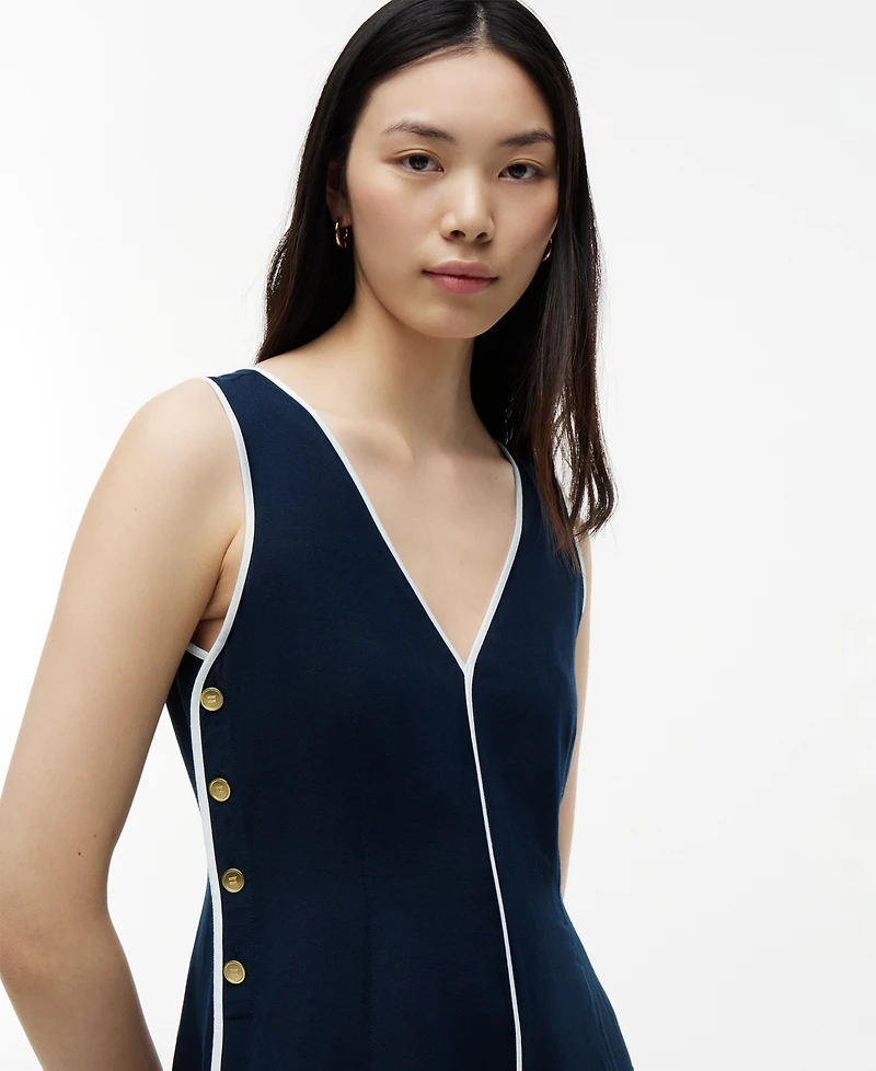 Tommy Hilfiger Women's Contrast Binding Sleeveless Dress