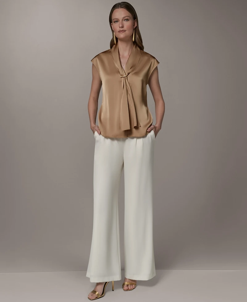 Donna Karan New York Petite V-Neck Top