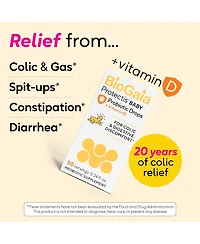 BioGaia Baby Probiotic Drops + Vitamin D | Ease Crying, Colic and Support Immune Health | 50-Day Supply