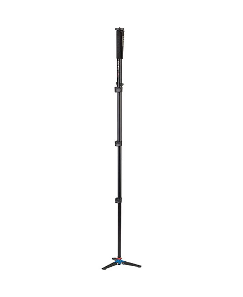 Benro A38FD 4 Section Aluminum Monopod with 3-Leg Locking Base, 39.7lbs Capacity, 61" Max. Height, 21.3" Folded Length, Flip Lock