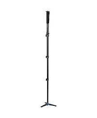 Benro A38FD 4 Section Aluminum Monopod with 3-Leg Locking Base, 39.7lbs Capacity, 61" Max. Height, 21.3" Folded Length, Flip Lock