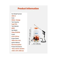 Sugift Gas Powered Backpack Sprayer 26.5CC 0.9HP Engine Garden Sprayer with 5 Gallon Tank