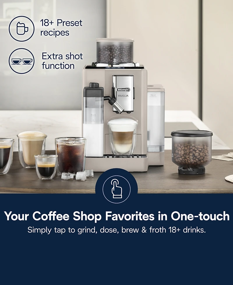 De'Longhi 8-Cup Rivelia Fully Automatic Espresso Machine