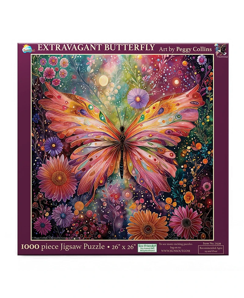 SunsOut Extravagent Butterfly 1000 piece Jigsaw Puzzle for Adults