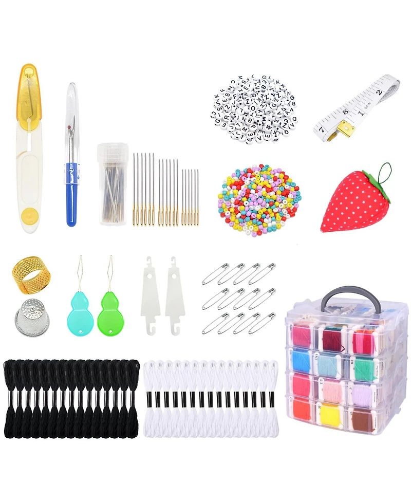 Gnuadz 1080 Pack Embroidery Floss Thread Kit Cross Sewing Tool Box