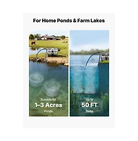 Sugift Pond Aerators 5.2CFM Aeration System for Lake up to 3 Acres