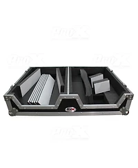 ProX Xs-SCDM12W Single Dj CD Player and 12" Mixer Case with Low Profile Wheels and Retractable Handle