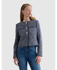 Hobbs London Women's Nessie Boxy Collard Jacket