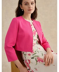 Hobbs London Women's Dannie Cinched-Waist Collard Shirt