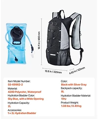 Mecale Lightweight Hydration Backpack with 2L Water Bladder