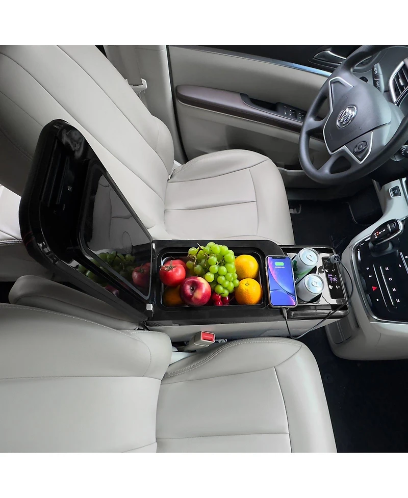 Mecale 15 Liter Car Armrest Refrigerator 12V Portable Single Zone Freezer