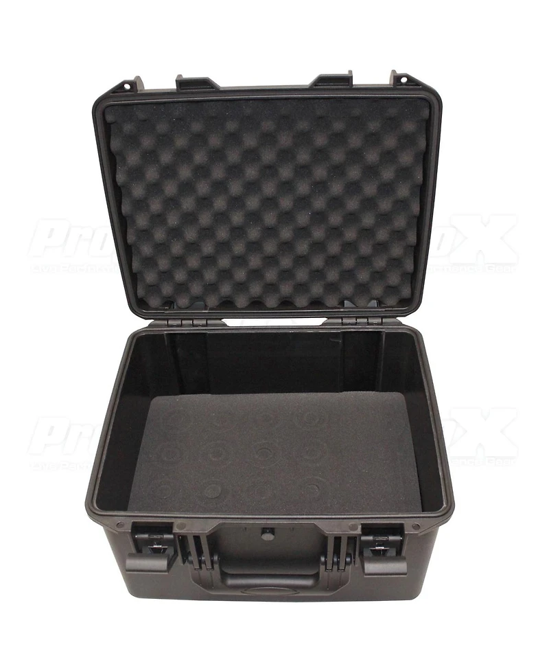 ProX Xm-1216MIC VaultX Watertight Microphone Case with Custom Foam Insert, Holds 16 Handheld Units