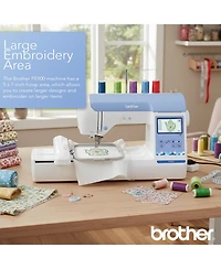 Brother Elite PE900 Embroidery Machine Bundle with 63-Color Thread Set