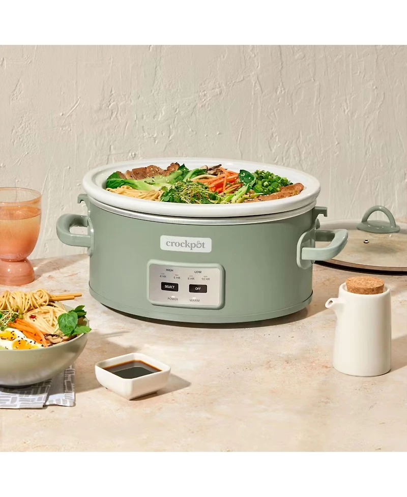 Crock Pot Cook and Carry Programmable Slow Cooker with Locking Lid