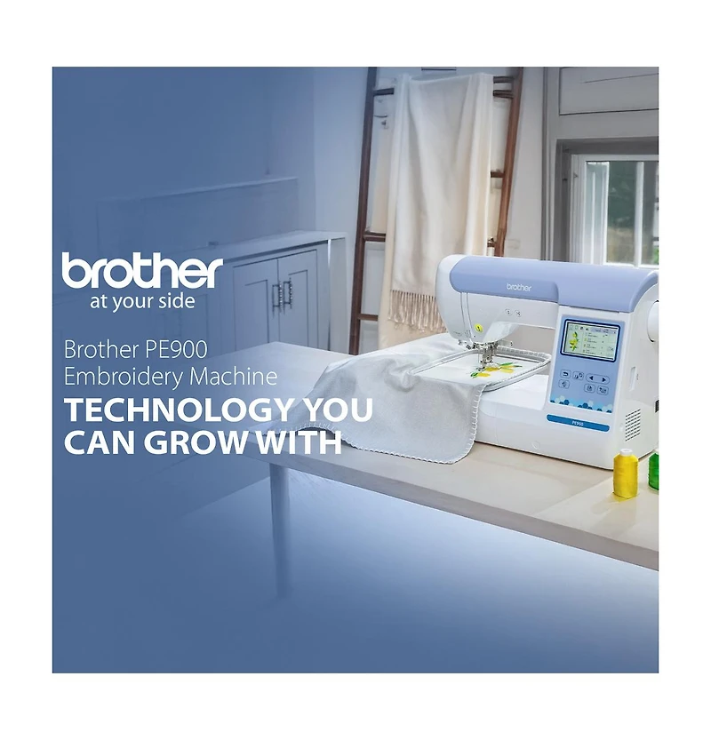 Brother Elite PE900 Large Embroidery Machine with Wireless Lan Bundle (5 Items)