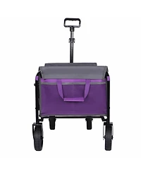 Mondawe All-in-One Convertible Utility Carts - Bench Seat/Dog Tether All-Terrain Wheels