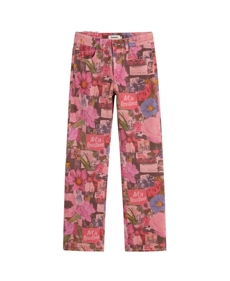 Desigual Women's Printed denim trousers