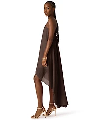Steve Madden Juniors' Halter Neck Sleeveless High-Low Dress