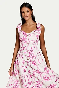 Coast Women's Panelled Fit And Flare Midi Dress