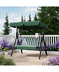 GarveeLife Outdoor Porch Swing with Adjustable Canopy