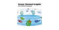 Gnuadz Themed Inflatable Kiddie Pool Ocean Design Easy Setup