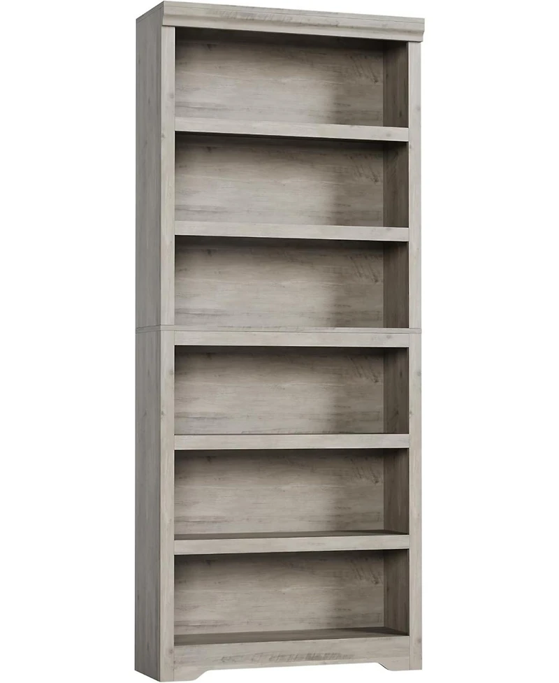 gaomon 6-Tier Farmhouse Bookshelf, 75" Tall Open Bookcase with Adjustable Shelves, 31.5" Wide Storage for Home Office Living Room Bedroom