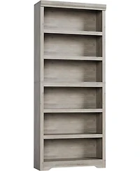 gaomon 6-Tier Farmhouse Bookshelf, 75" Tall Open Bookcase with Adjustable Shelves, 31.5" Wide Storage for Home Office Living Room Bedroom