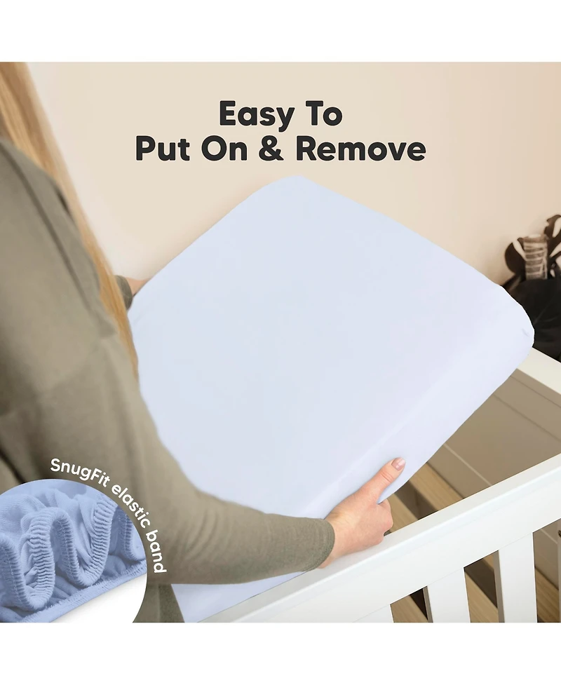 KeaBabies 2pk Soothe Fitted Crib Sheets Neutral, Baby Sheets, Fits Standard Nursery Mattress