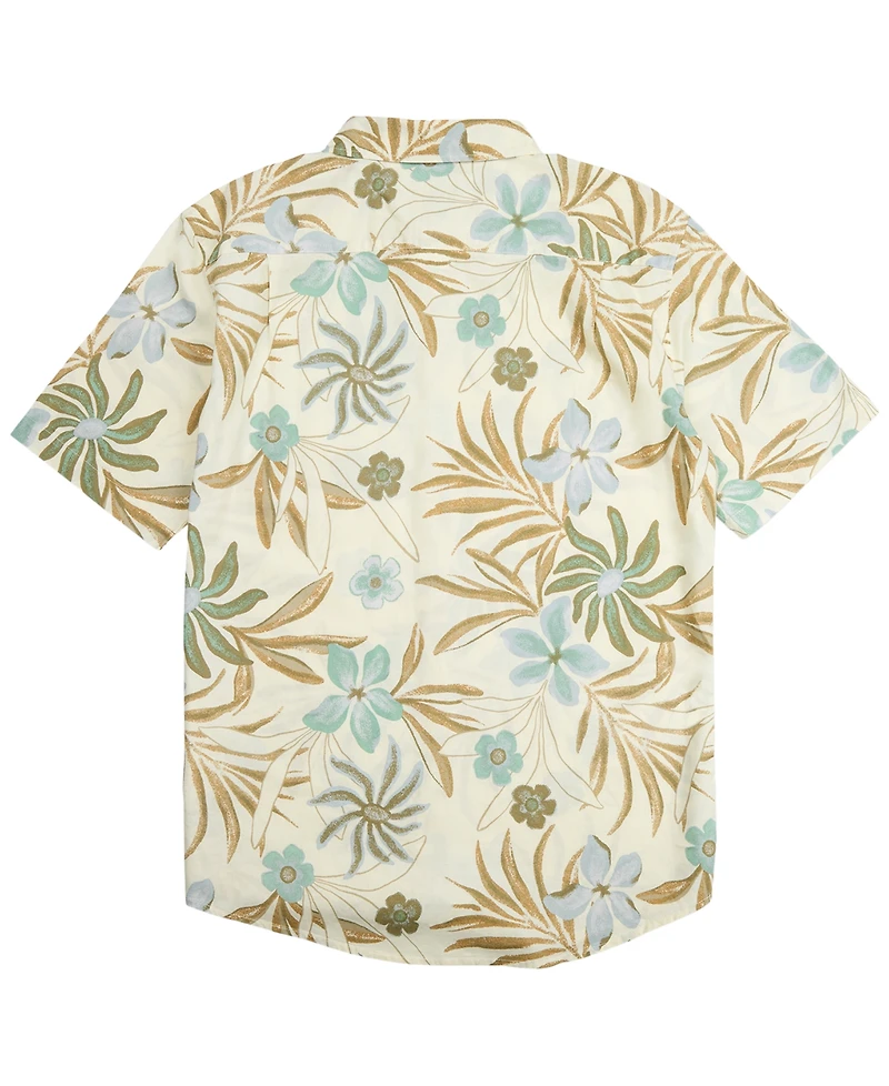 Quiksilver Men's Printed Classic-Fit Short-Sleeve Shirt