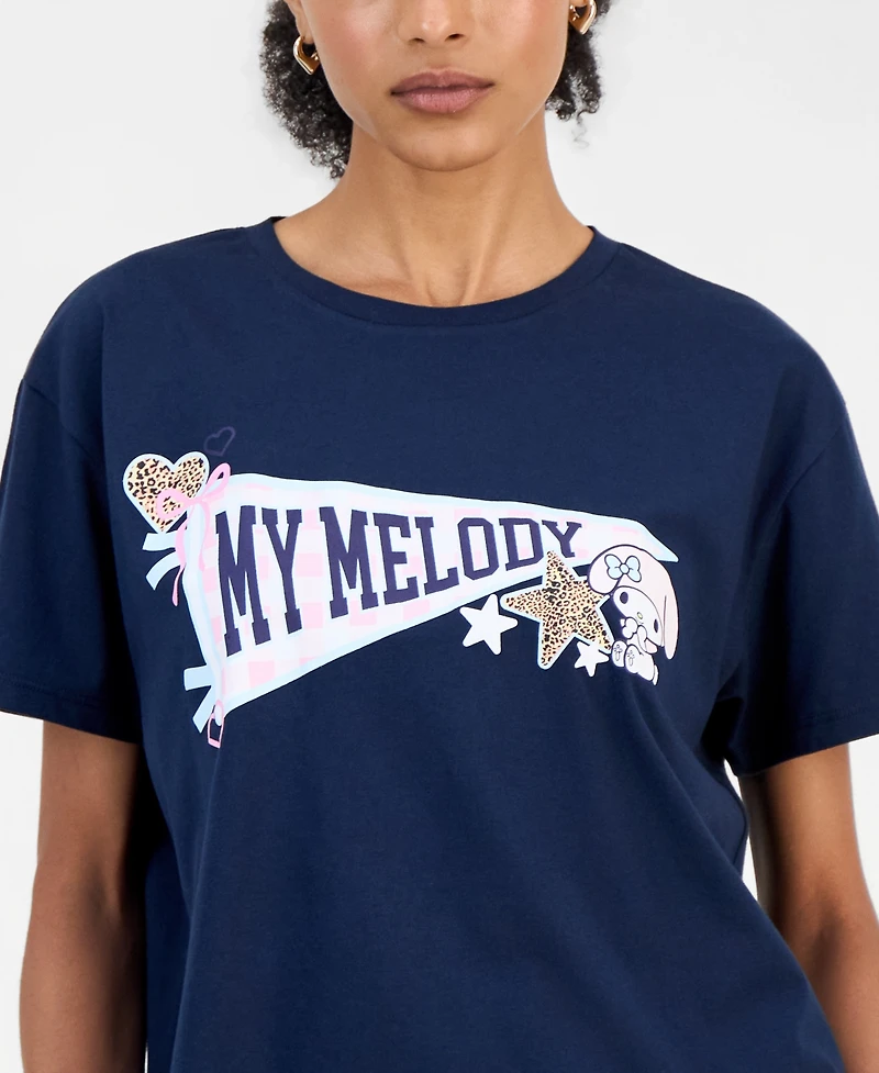 Grayson Threads, The Label Juniors' My Melody Pennant Graphic T-Shirt