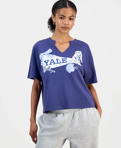 Grayson Threads, The Label Juniors' Yale Graphic T-Shirt