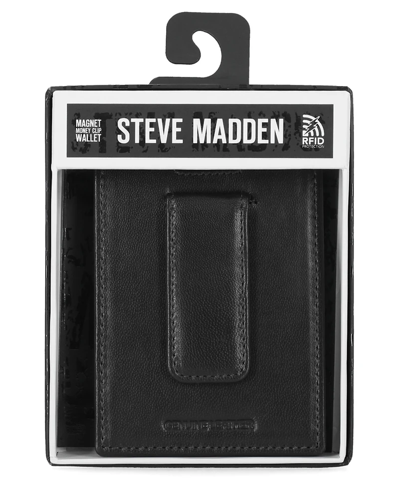 Steve Madden Men's Glove Magnet Front Pocket Wallet