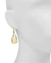 Patricia Nash Gold-Tone Hammered Ring Collection Tear Drop Earrings