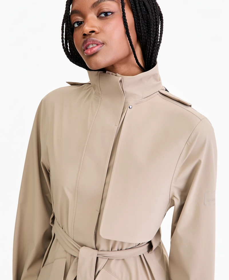 Rains Women's Suva Hardshell Belted Trench Coat